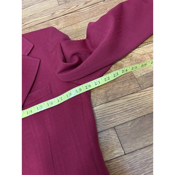 VTG Anderson Little Mens Blazer Jacket Sz 38R Red Polyester 2 Button Sport Coat - Picture 9 of 10